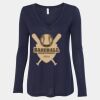 Women's Flowy Long Sleeve V-Neck Tee Thumbnail