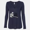 Women's Flowy Long Sleeve V-Neck Tee Thumbnail