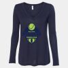 Women's Flowy Long Sleeve V-Neck Tee Thumbnail