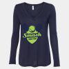 Women's Flowy Long Sleeve V-Neck Tee Thumbnail