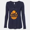 Women's Flowy Long Sleeve V-Neck Tee Thumbnail