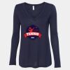Women's Flowy Long Sleeve V-Neck Tee Thumbnail
