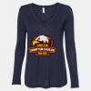 Women's Flowy Long Sleeve V-Neck Tee Thumbnail