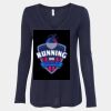Women's Flowy Long Sleeve V-Neck Tee Thumbnail