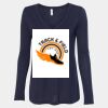 Women's Flowy Long Sleeve V-Neck Tee Thumbnail