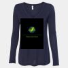 Women's Flowy Long Sleeve V-Neck Tee Thumbnail