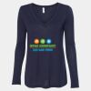 Women's Flowy Long Sleeve V-Neck Tee Thumbnail