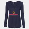 Women's Flowy Long Sleeve V-Neck Tee Thumbnail