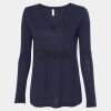 Women's Flowy Long Sleeve V-Neck Tee Thumbnail