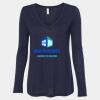 Women's Flowy Long Sleeve V-Neck Tee Thumbnail