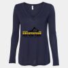 Women's Flowy Long Sleeve V-Neck Tee Thumbnail