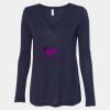 Women's Flowy Long Sleeve V-Neck Tee Thumbnail