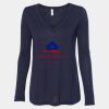 Women's Flowy Long Sleeve V-Neck Tee Thumbnail