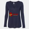 Women's Flowy Long Sleeve V-Neck Tee Thumbnail