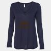 Women's Flowy Long Sleeve V-Neck Tee Thumbnail