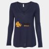 Women's Flowy Long Sleeve V-Neck Tee Thumbnail
