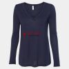 Women's Flowy Long Sleeve V-Neck Tee Thumbnail