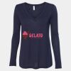 Women's Flowy Long Sleeve V-Neck Tee Thumbnail