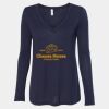 Women's Flowy Long Sleeve V-Neck Tee Thumbnail