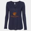 Women's Flowy Long Sleeve V-Neck Tee Thumbnail