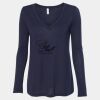 Women's Flowy Long Sleeve V-Neck Tee Thumbnail