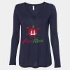 Women's Flowy Long Sleeve V-Neck Tee Thumbnail