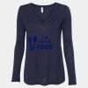 Women's Flowy Long Sleeve V-Neck Tee Thumbnail