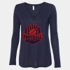 Women's Flowy Long Sleeve V-Neck Tee Thumbnail