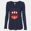 Women's Flowy Long Sleeve V-Neck Tee Thumbnail