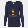 Women's Flowy Long Sleeve V-Neck Tee Thumbnail