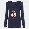 Women's Flowy Long Sleeve V-Neck Tee Thumbnail