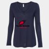 Women's Flowy Long Sleeve V-Neck Tee Thumbnail
