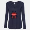 Women's Flowy Long Sleeve V-Neck Tee Thumbnail