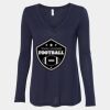 Women's Flowy Long Sleeve V-Neck Tee Thumbnail