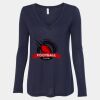 Women's Flowy Long Sleeve V-Neck Tee Thumbnail