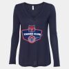 Women's Flowy Long Sleeve V-Neck Tee Thumbnail