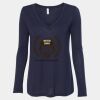 Women's Flowy Long Sleeve V-Neck Tee Thumbnail
