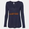 Women's Flowy Long Sleeve V-Neck Tee Thumbnail