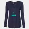Women's Flowy Long Sleeve V-Neck Tee Thumbnail
