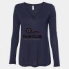 Women's Flowy Long Sleeve V-Neck Tee Thumbnail