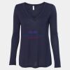 Women's Flowy Long Sleeve V-Neck Tee Thumbnail