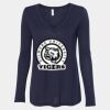 Women's Flowy Long Sleeve V-Neck Tee Thumbnail