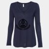 Women's Flowy Long Sleeve V-Neck Tee Thumbnail