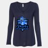 Women's Flowy Long Sleeve V-Neck Tee Thumbnail