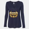 Women's Flowy Long Sleeve V-Neck Tee Thumbnail