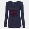 Women's Flowy Long Sleeve V-Neck Tee Thumbnail