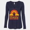 Women's Flowy Long Sleeve V-Neck Tee Thumbnail