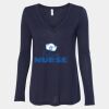 Women's Flowy Long Sleeve V-Neck Tee Thumbnail
