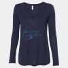 Women's Flowy Long Sleeve V-Neck Tee Thumbnail