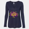 Women's Flowy Long Sleeve V-Neck Tee Thumbnail